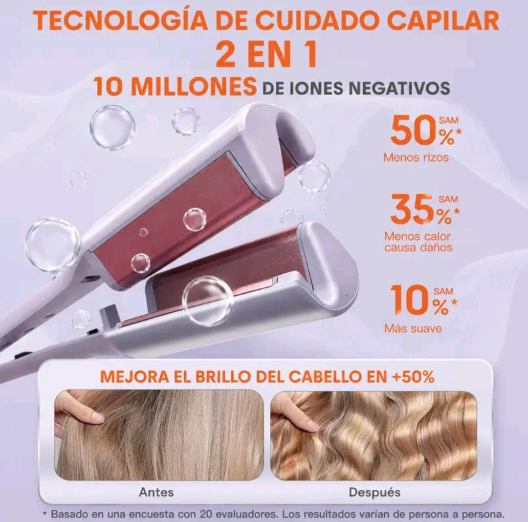 Ondulador de Pelo Wavy Curler | Moldeador de Ondas y Rizos Profesionales